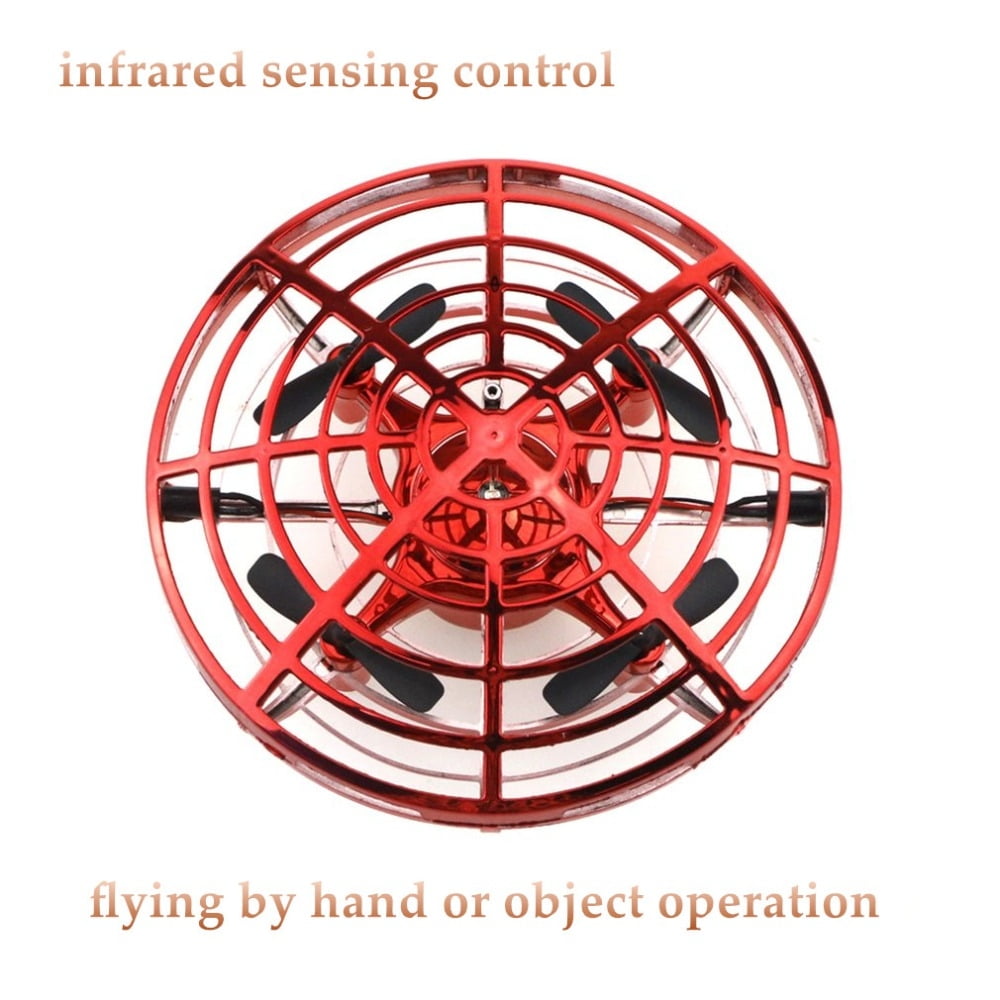 The Drone Zone Mini UFO Hand Controlled Quadcopter - Red