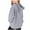 Gray, variant on Teen Girls Cute Hooded Sweatshirts Fashion Heart Pattern Warm Hoodies 3-14 Years Casual Long Sleeve Pullover Tops