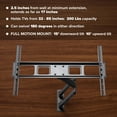 thumbnail image 6 of Emerald Full Motion TV Wall Mount Bracket Full Swivel TV Mount for 32 to 85” Flat and Curved TVs, 6 of 6