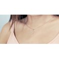 thumbnail image 4 of Dazzlingrock Collection Round White Diamond Heart Pendant with 18 Inch Silver Chain for Women (0.12 ctw, Color I-J, Clarity I1-I2) in 14K Yellow Gold, 4 of 6