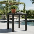 thumbnail image 2 of Mesa De Exterior Plastico Tipo Rattan Cuadrada Reforzada Negro, 2 of 6