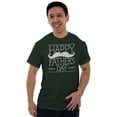 thumbnail image 5 of Happy Father's Day Dad Mustache Men's Graphic T Shirt Tees Brisco Brands L, 5 of 6