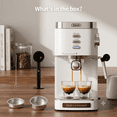 thumbnail image 4 of Gevi 20 Bar Espresso Machine with Milk Frother, Compact Espresso and Cappuccino Maker for Home Barista, White & Stainless Steel, Perfect for Iced Coffee & Latte, 4 of 11