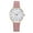 Pink, variant on Women's Retro Round Quartz Watch, Casual Fashion Leather Band Wristwatch with 28mm Alloy Case, Daily Office Wear Ladies Watch (Black)