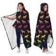 thumbnail image 2 of Wearable Blanket,Rainbow Puppy Hooded Wearable Flannel Blanket for Adults & Teens,Winter Poncho Shawl Wrap Cape Cozy Anti-Pill,50"x60", 2 of 5