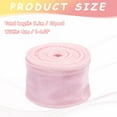 thumbnail image 2 of Uxcell 1-1/2"x10Yd Wired Chiffon Ribbon Fishtail Yarn Sheer Organza Ribbon Light Pink, 2 of 6
