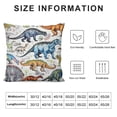 thumbnail image 5 of Nawypu  Wild Dinosaurs Throw Pillow Covers - Fauna Dinosaur Pillow Case Tyrannosaurus Brachiosaurus Dino Pillowcase Square for Boys Room Home Decor, 5 of 5