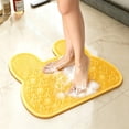 thumbnail image 3 of Shower Foot Scrubber Mat with Non-Slip Suction Cups, Shower Foot and Back Scrubber,Foot Spa Brush for Cleaning & Exfoliating, Foot Points Reflexology Mat for Relax Your Feet,12X12.8 Inch,Pink, 3 of 9