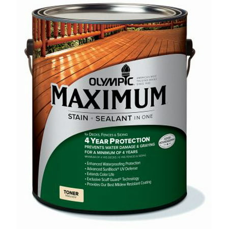 Olympic/Ppg Architectural Fin 56404A/01 Maximum Waterproofing Sealant, Exterior, Oil, Redwood,