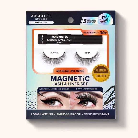 Absolute New York Magnetic Lash  Liner Set