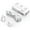 Blanc, variante sur BESTEK Adaptateur de Voyage Universel Convertisseur de Tension 220V vers 110V avec Charge USB 6A à 4 Ports et Adaptateur de Prise UK/AU/US/EU pour le Monde Entier (Rouge)