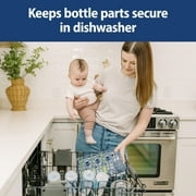 Dr. Browns Dishwasher Basket for Small Baby Bottle Parts, Pacifiers, Accessories, Blue, 1-Pack