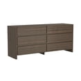 thumbnail image 6 of Linda Modern 72" Double Wide Dresser in Walnut Brown (6-Drawer), 6 of 10