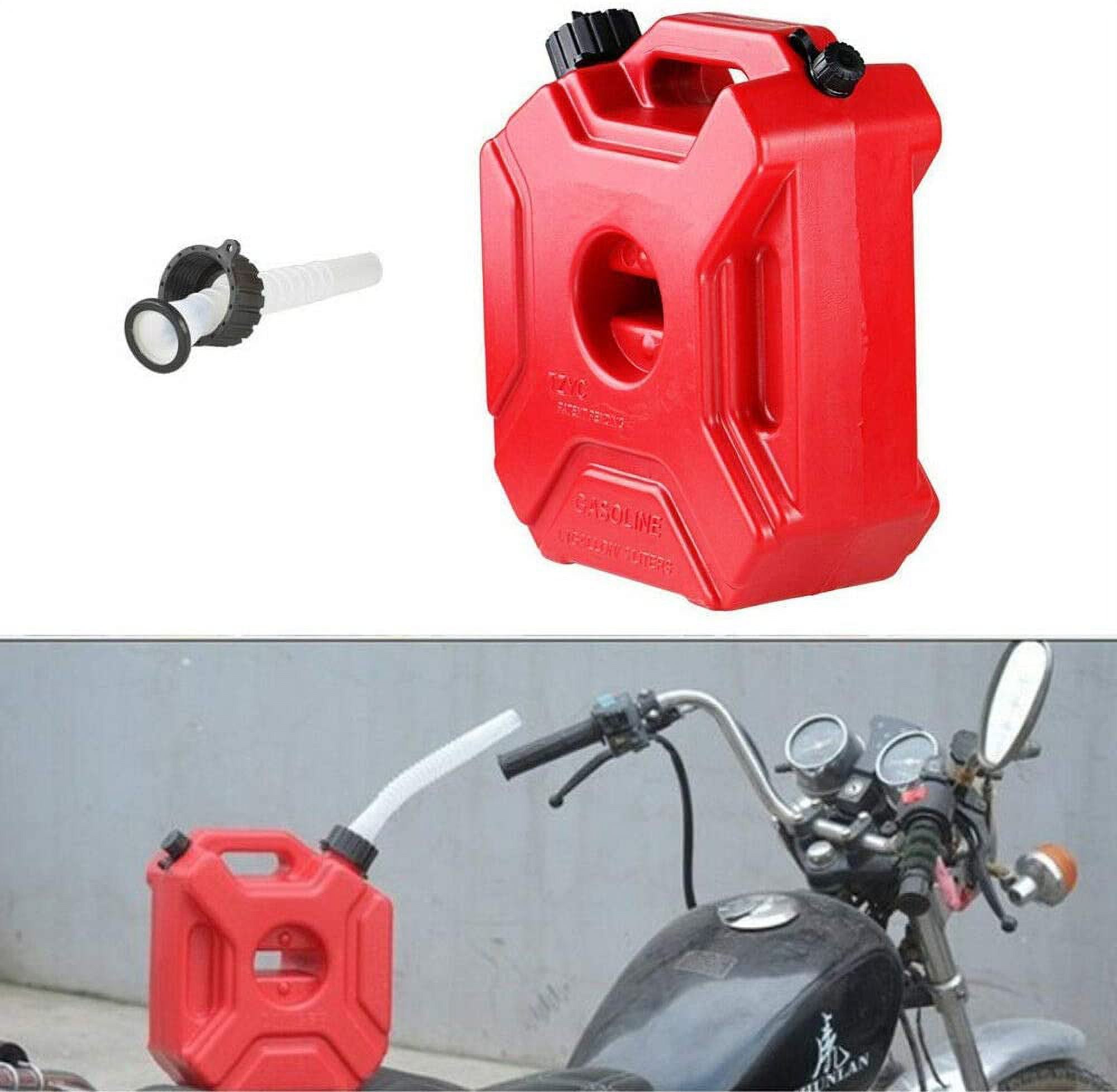 Miumaeov 5L/1.3Gal Portable Gas Fuel Tank ATV Off Road Motorcycle