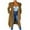 Coffee, variant on UYISJ Trench Coat for Women Fall Jackets Double Breasted Long Coat Long Puff Sleeve Classic Lapel Slim Fit Overcoat with Belt Coffee M