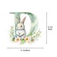 thumbnail image 3 of Decoraciones de Pascua, Adornos de Pascua, Regalos de Pascua Colgante de 26 letras de acrílico de Pascua Colgante de decoración de letras de acrílico para el hogar Colgante colgante, 3 of 5