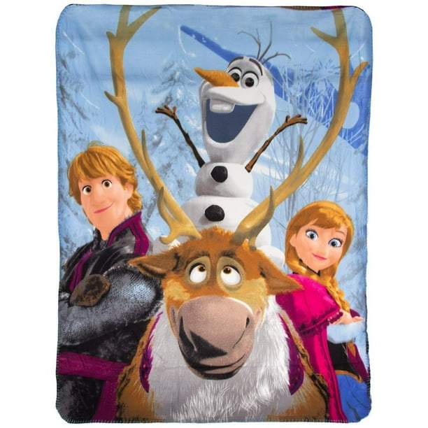 Frozen, Out in The Cold Fleece Throw Blanket, 46" x 60", Multi Color, 1