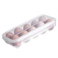 thumbnail image 3 of Inteprter Portahuevos TureClos Caja de bandeja de huevos para refrigerador con tapa Contenedor de almacenamiento de plástico apilable transparente Almacenamiento y organización del hogar 10 celdas Inteprter HA005023-01, 3 of 6