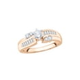 thumbnail image 3 of KATARINA Round and Baguette Cut Diamond Engagement Ring in 10K Gold (1/4 cttw, I-J, I1-I2), 3 of 4