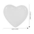 thumbnail image 6 of STRANDCHIC White Ceramic Heart Shaped Plate for Home Use Microwave Safe Fruit Snack Breakfast Salad Tray 7.1 Inches, 6 of 6