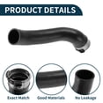 thumbnail image 4 of Manguera de radiador de Unique Bargains para BMW 5 Series F07 2009-2017 No.11617800145 Tubería de entrada de goma negra 1 Pc, 4 of 6
