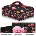 thumbnail image 2 of Iauyy Casserole Carrier for Hot Food Insulated Casserole Travel Carry Bag with Lid Food Warmer Bag for Party/Picnic,Joyful Valentine's Day, 2 of 7