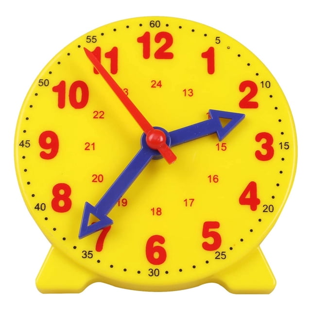CM Wealth Learning Clock for Kids, Student Learning Clocks Teaching Time 12/24 Hours Geared Clock 4+Years
