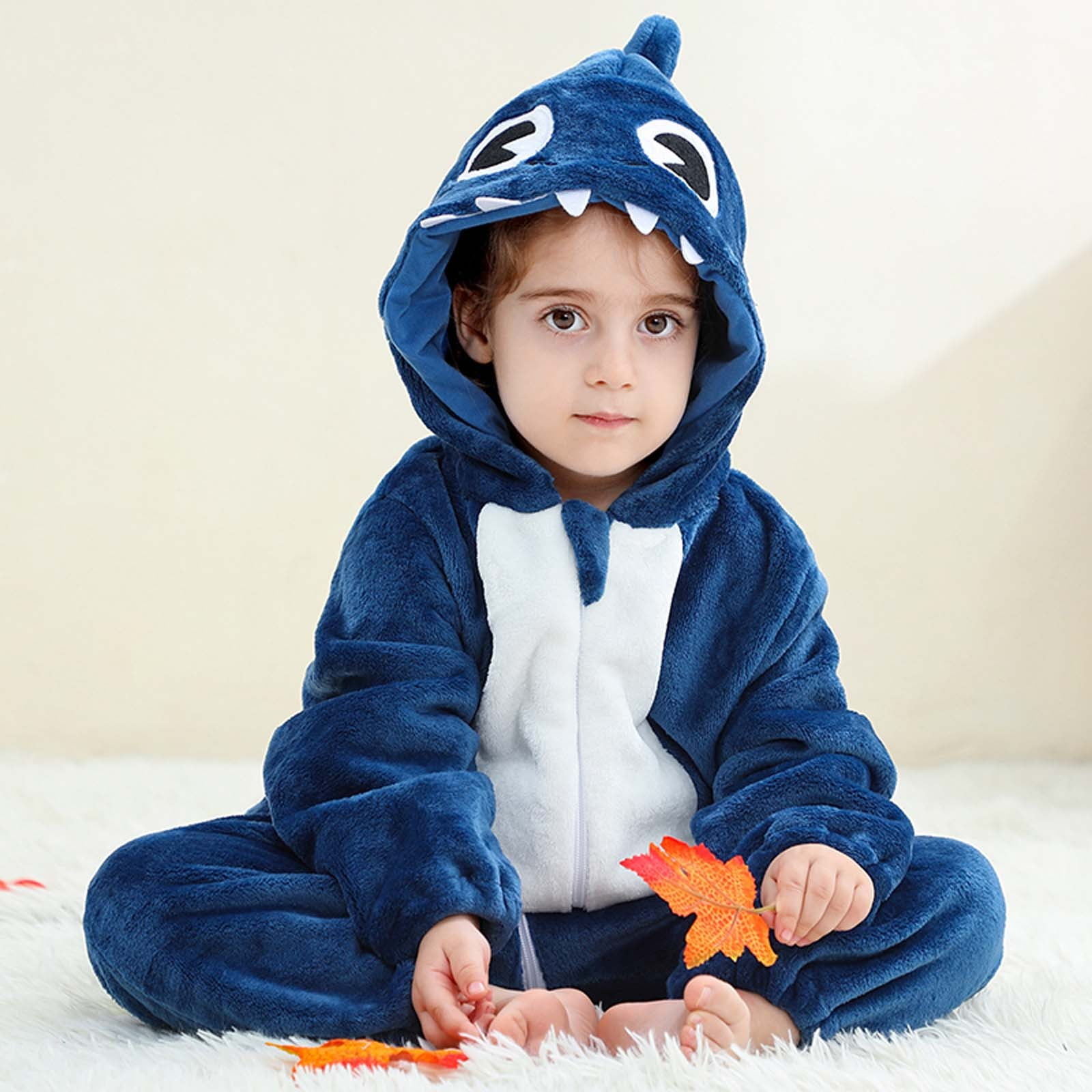Bigetiay Halloween Baby Outfit Unisex Baby Animal Halloween Outfit Baby Dinosaur Romper for Toddler Boys, Size 0-6 Months