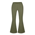 thumbnail image 6 of Ruimatai Women's High Waist Flare Capris Stretchy Trousers for Yoga & Casual Daily Wear, 6 of 6
