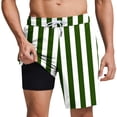 thumbnail image 2 of Vetsdori Mens Beach Shorts Dry Fit Swim Trunks Short Pants Casual Lining 2 in 1 Summer,Breathable Shorts for Men Elastic Waist,Size S, 2 of 6