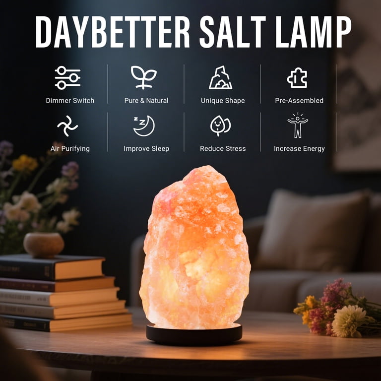 DAYBETTER Himalayan Salt Lamp, 16 Colors with Remote Control photo 2