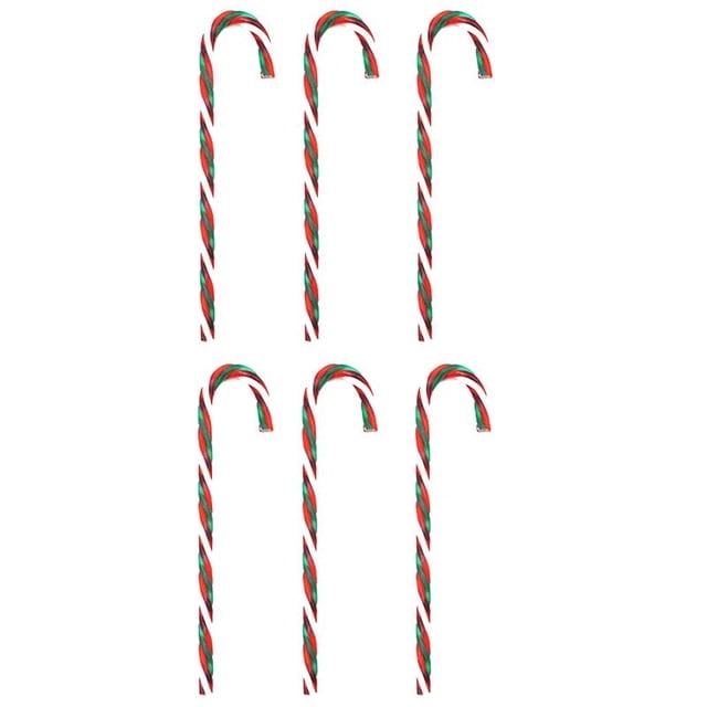 Caramelo de plástico para decoración navideña, bastón de caramelo de colores más grandes, ideal para regalo de Navidad y Año Nuevo, 2023