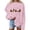 Pink, variant on purcolt Black Cats on Pumpkin Sweatshirt Halloween Sweatshirts for Women Fall Pumpkin Face Tee Lightweight Pullover Tops