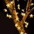 thumbnail image 5 of YOBOLK Outdoor String Lights Solar Flower String Lights Outdoor 20 LED Light Christmas Decorations For Garden Fence Patio Yard Christmas Tree Home Wedding Patio Party Decoration Clearance, 5 of 7