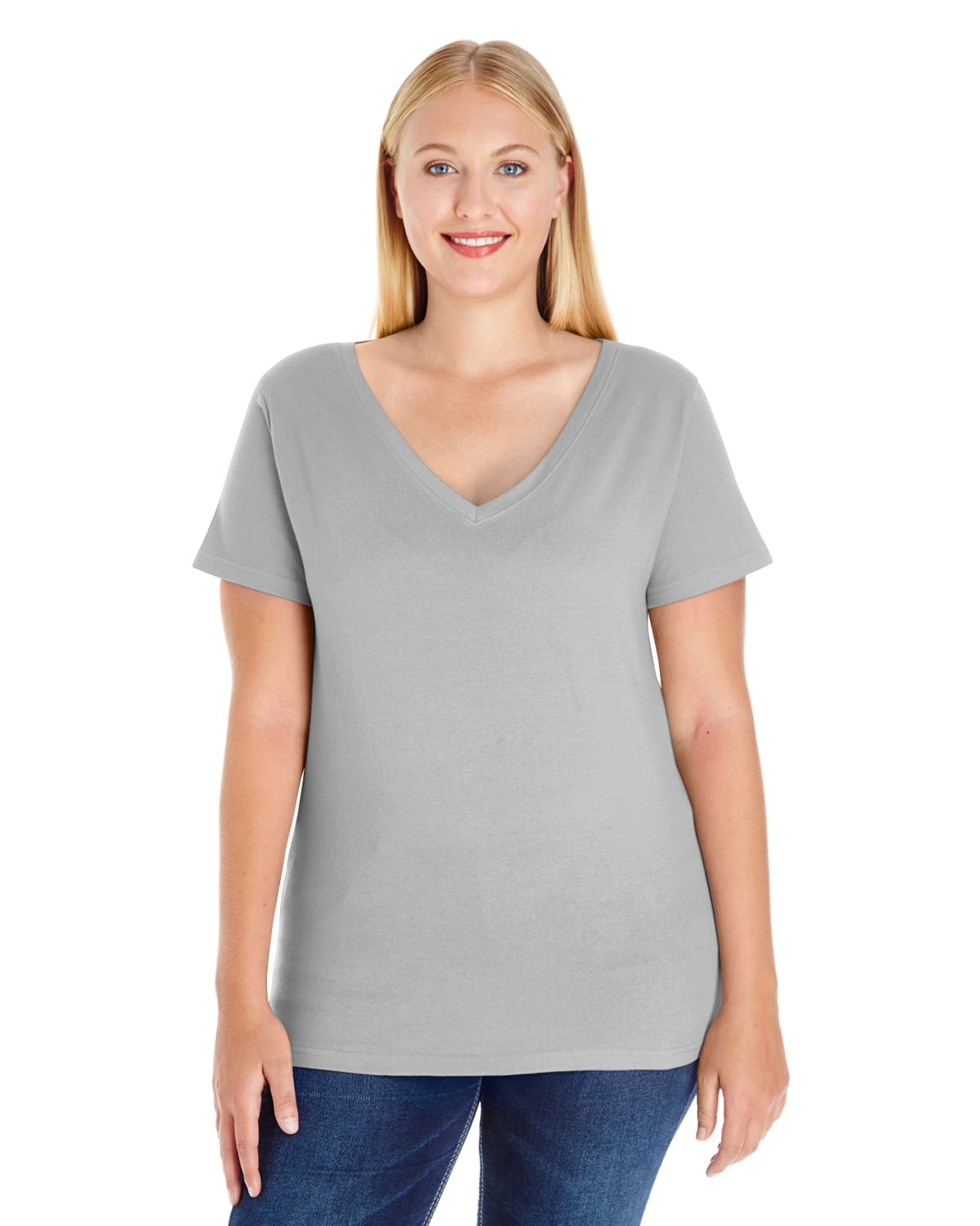 Heather Gray Scoop Neck Tee LAT Apparel Ladies Long Sleeve 100% Cotton Jersey Tee X Large Heather Gray Scoop Neck Tee LAT Apparel Ladies Long Sleeve 100% Cotton Jersey Tee X Large