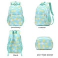 thumbnail image 6 of Forestfish 3Pcs Daisy Teen Backpacks Set with Lunch Pack Pencil Case ,Water Resistant Lightweight Books Bag Green, 6 of 7