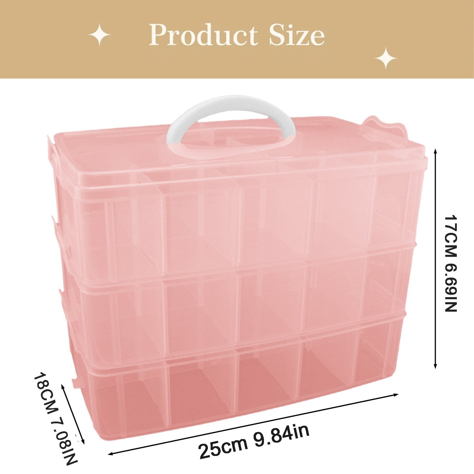 Kaireo Plastic Craft Beads Storage Organizer Box, Jewellery Tool Case for DIY Jewelry Making - Shop Now