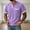 Purple, variant on Ynynloco Men's Waffle Knit Henley Short Sleeve Pullover Tops Casual Regular Fit T-Shirts with Pocket