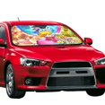 thumbnail image 2 of Princess Peach Showtime Car Sunshade Windshield Sun Shade Protection Foldable Front Windshield Sunshade, 2 of 9