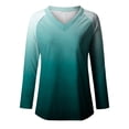 thumbnail image 4 of ShomPort Women Long Sleeve Shirts Casual V Neck Solid Color Blouses Dressy Tunic Tops for Leggings, 4 of 4