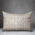thumbnail image 3 of Creative Products Tan Plaid Family 20 x 14 Spun Poly Pillow, 3 of 3