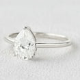 thumbnail image 2 of Cora Jewellery 2.5CT Pear Moissanite Solitaire Engagement Ring For Women , 10K White Gold, 2 of 5
