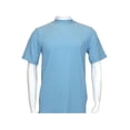 thumbnail image 4 of Men Dressy T-Shirt  LOG-IN UOMO Soft Crew Neck Corded Short Sleeves 218 Sky Blue, 4 of 4