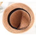 thumbnail image 3 of LinYooLi Winter Women Warm Soft Fisherman Cap Wool Solid Thick Bucket Hat, 3 of 5