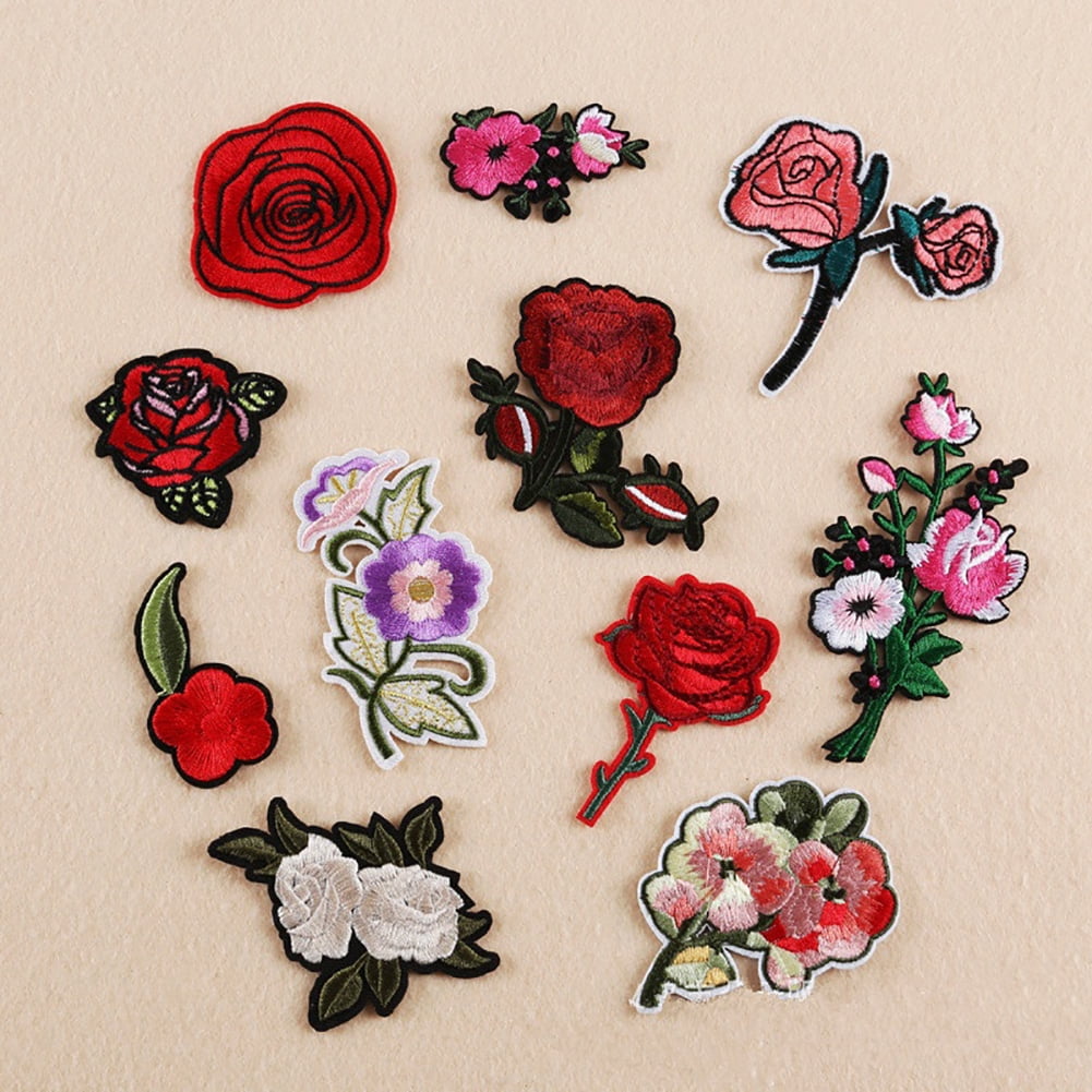 Embroidered Patches Iron on Patch Badge Sew on Patch Clothes Applique DIY Craft 