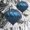 Blue, variant on Deeceymbur 3 Pcs Onion Head Shatterproof Christmas Balls Easy Hang Festive Tree Event Decor Accents 3.15Inch