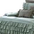 thumbnail image 3 of Tyler 8 Piece Ruffled King Size Comforter Set The Urban Port Green Gray, 3 of 5