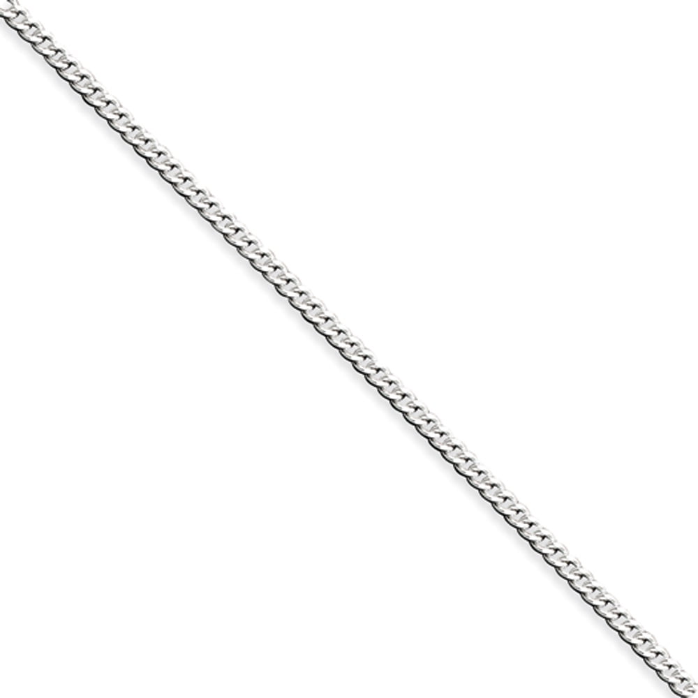 Sterling Silver Curb Cuban Link Chain Necklaces 3.8mm ~ 9.3mm Nickel Free Italy 