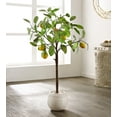 thumbnail image 2 of SAFAVIEH Faux 35 Inch Lemon Potted Tree, White, 2 of 5