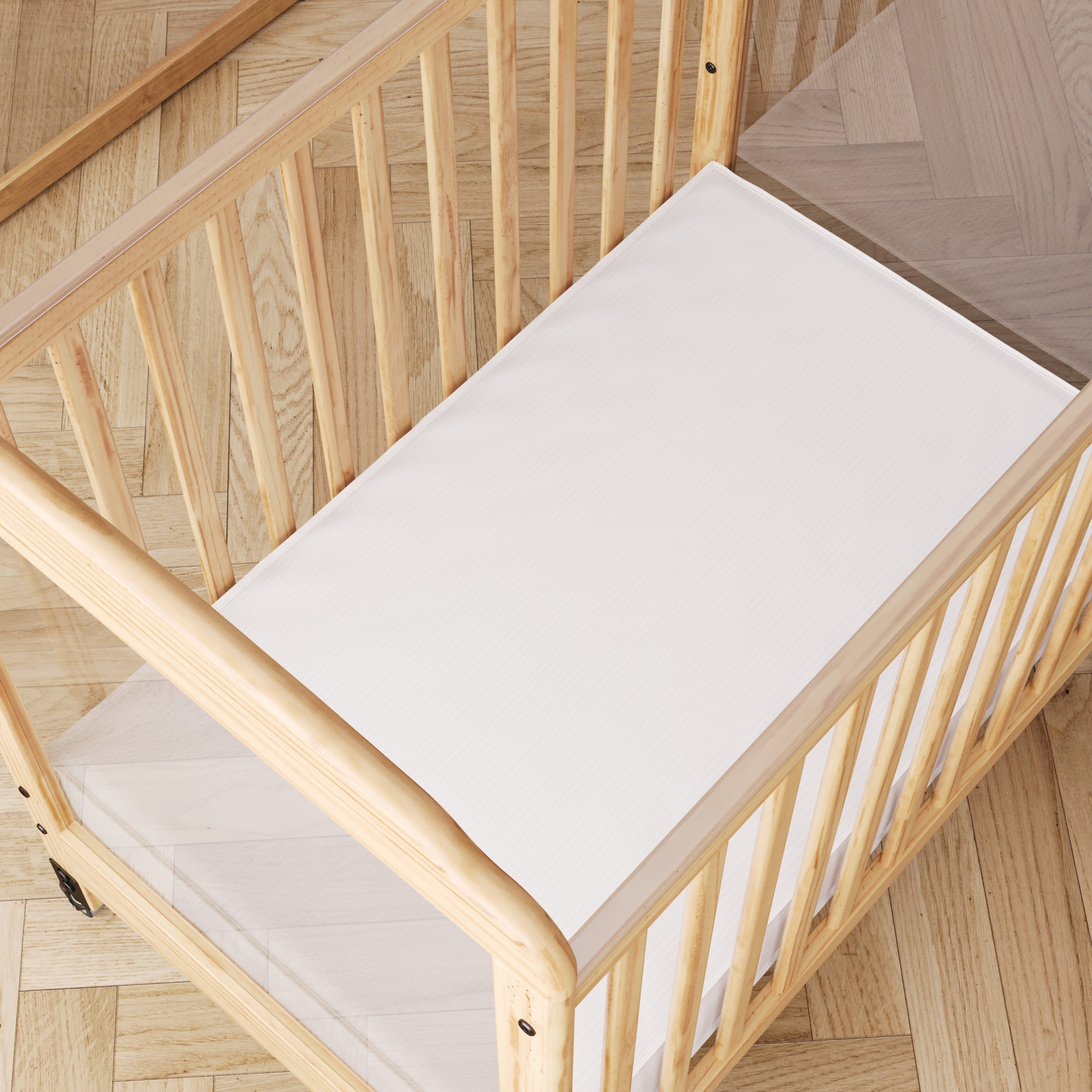 Foundations InfaPure 3" Compact Crib Mattress, Foam, Hypoallergenic, Easy to Clean, White